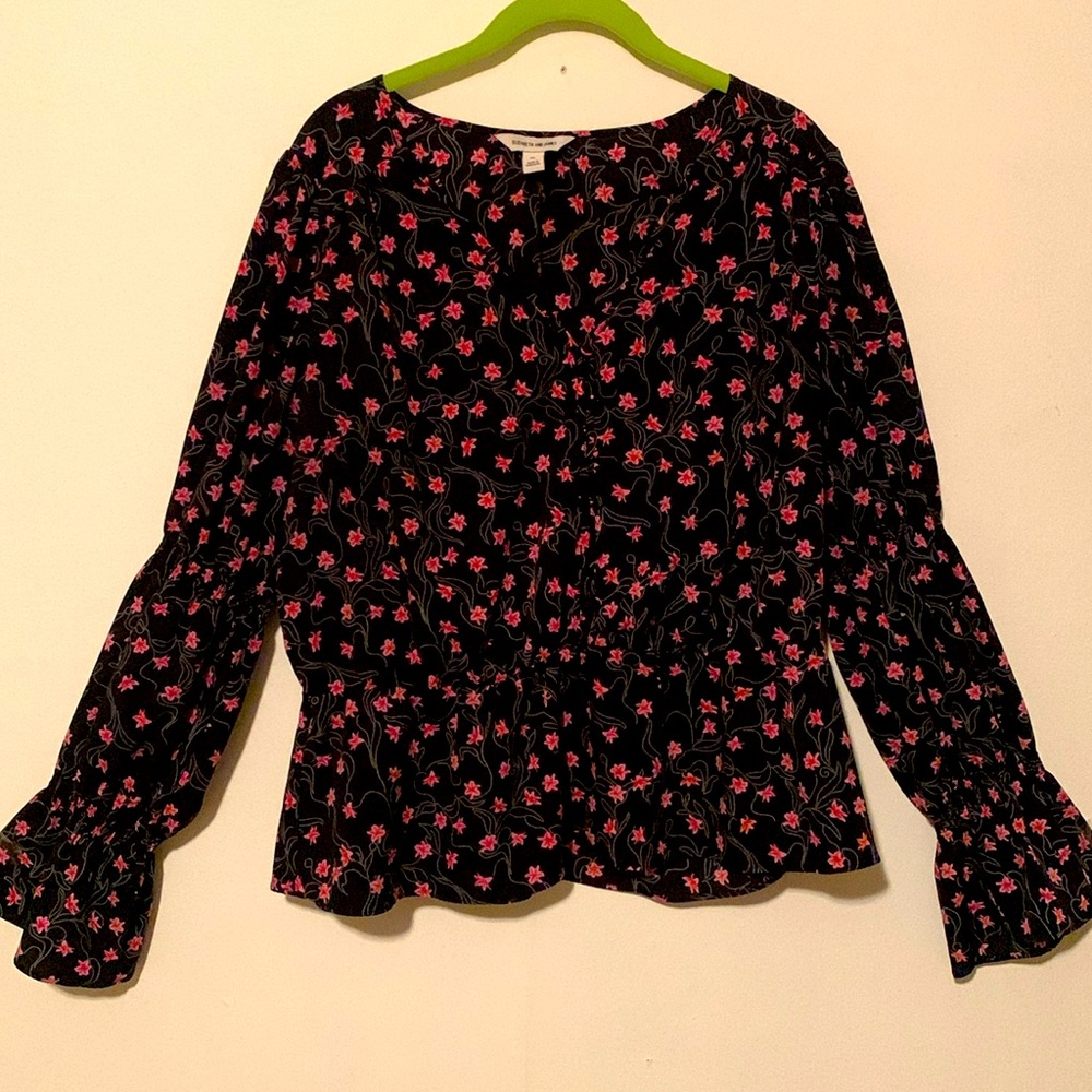 Elizabeth and James Floral Print Blouse